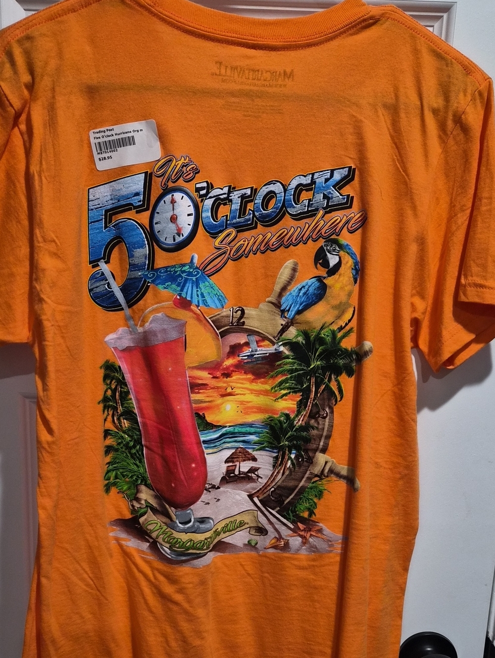 It's 5 O'Clock Somewhere Orange Graphic T-Shirt